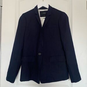 J.Crew Wmns Navy Regent Wool Preppy Blazer Academia Career Quiet Luxury Office 6